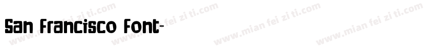 San Francisco Font字体转换